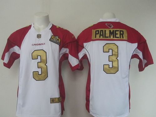 Nike Cardinals #3 Carson Palmer White Super Bowl 50 Collection Men's Stitched NFL Elite Jersey - Click Image to Close